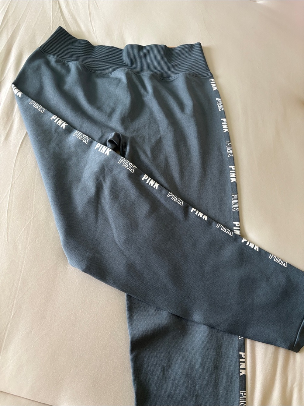 PINK Logo Black/Charcoal Leggings